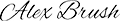 Engraved Alex Brush Font on Classic Script Ballpoint Pen